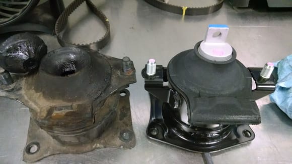 Example of broken front or rear engine mount