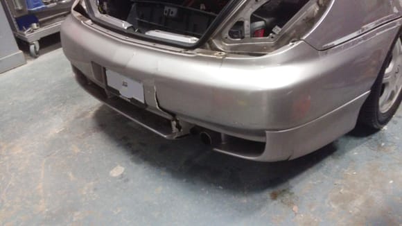 This bumper was bad when I bought the car, and didn't get any better along the way...