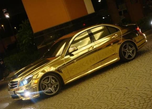 C63 AMG Gold plated