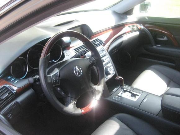 Interior accessories: Wood Grain wheel, wood grain shifter, aluminum sports pedals