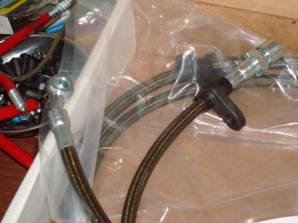 RDX stainless:kevlar brake lines