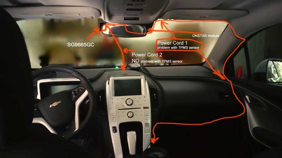 dashcam causing TPMS interference