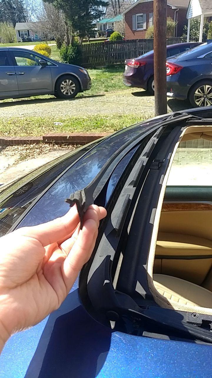 Sunroof weatherstrip orientation AcuraZine Acura Enthusiast Community