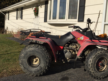 The YFM225 I got for my son, luckily the weather's not bad here in Maine so we'll have some time to work on it.