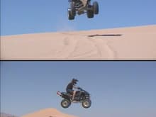 Me jumping a dune at Apex