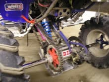 renthal sprocket,DID chain G-force axle, Works shock. Again sorry its blurry will fix                                                                                                                   