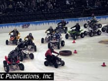 The cluster of a start at the ICE races                                                                                                                                                                 