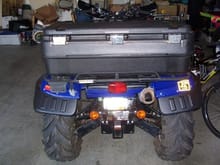 Rear of Grizz with taillights and a 2&quot; receiver from Leed Engineering                                                                                                                              