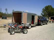Picture of my new trailer taken at South Fork Competition Park 4-10-05                                                                                                                                  