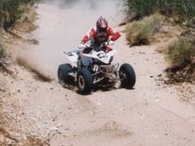 practicing for the next race on the new bike