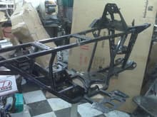 the frame gettin ready to be chopped and modded