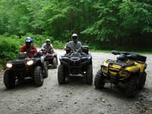 Troyboy,Beergut,Wilson,and Polarisxp550 all enjoying a saturday afternoon,we did about 40 miles,Good times! Good times!