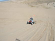 One of the Banshee going up Sand Mountain at Little Sahara, Utah                                                                                                                                        