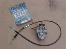 Keihin PWK carb for sale w/ new cable and DG jet kit.                                                                                                                                                   
