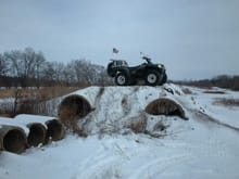 One of my favorite pics my quad at the Waterloo Iowa ATV park...
