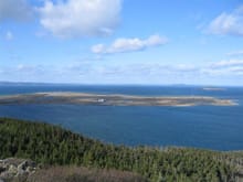 A view of the Argentia base airstrip and scenic Placentia Bay                                                                                                                                           