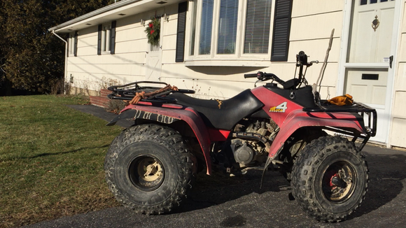 The YFM225 I got for my son, luckily the weather's not bad here in Maine so we'll have some time to work on it.