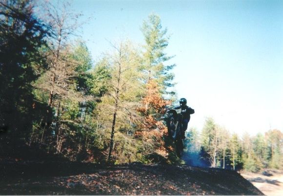 This is my cousin on his first dirtbike. It's an 83 RM 250...he's getting good on it.                                                                                                                   