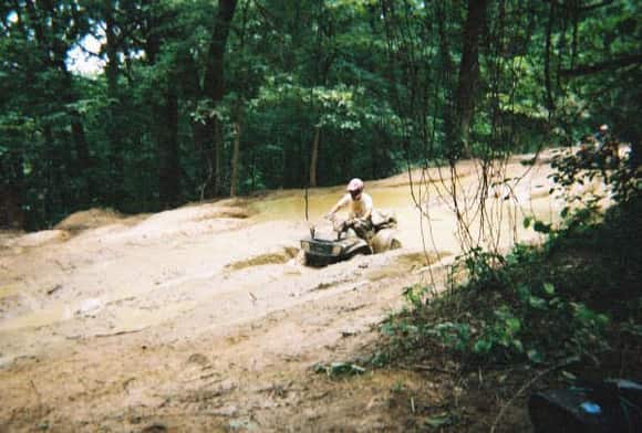 Playing in the mud in Wayne National Forest.                                                                                                                                                            