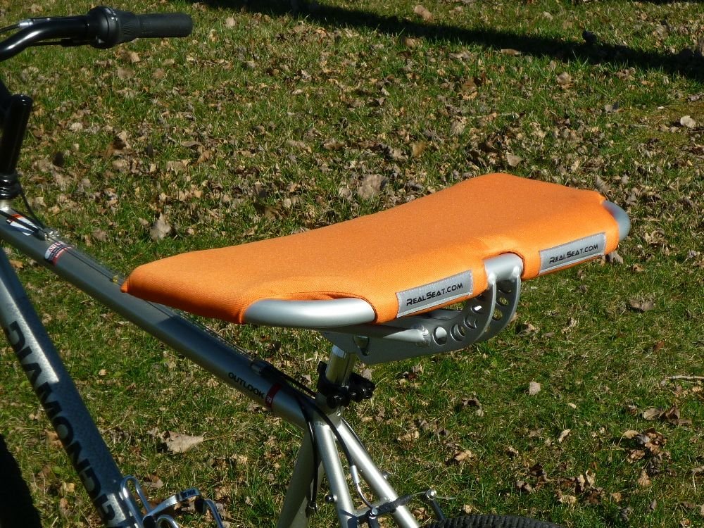 orange bike seat