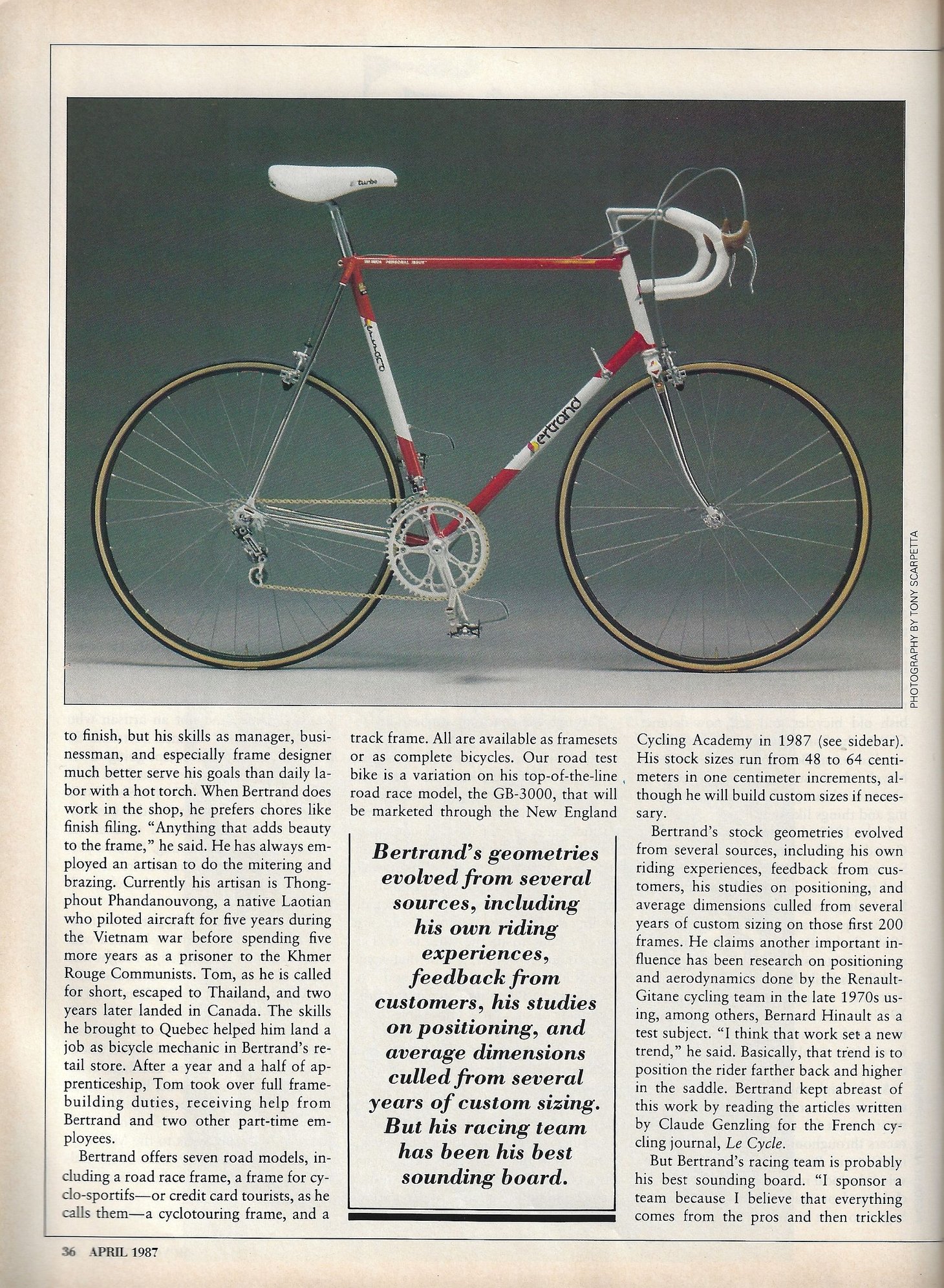 Road Test/Bike Review (1987) BERTRAND GB3000 NECA CanAm Bike Forums