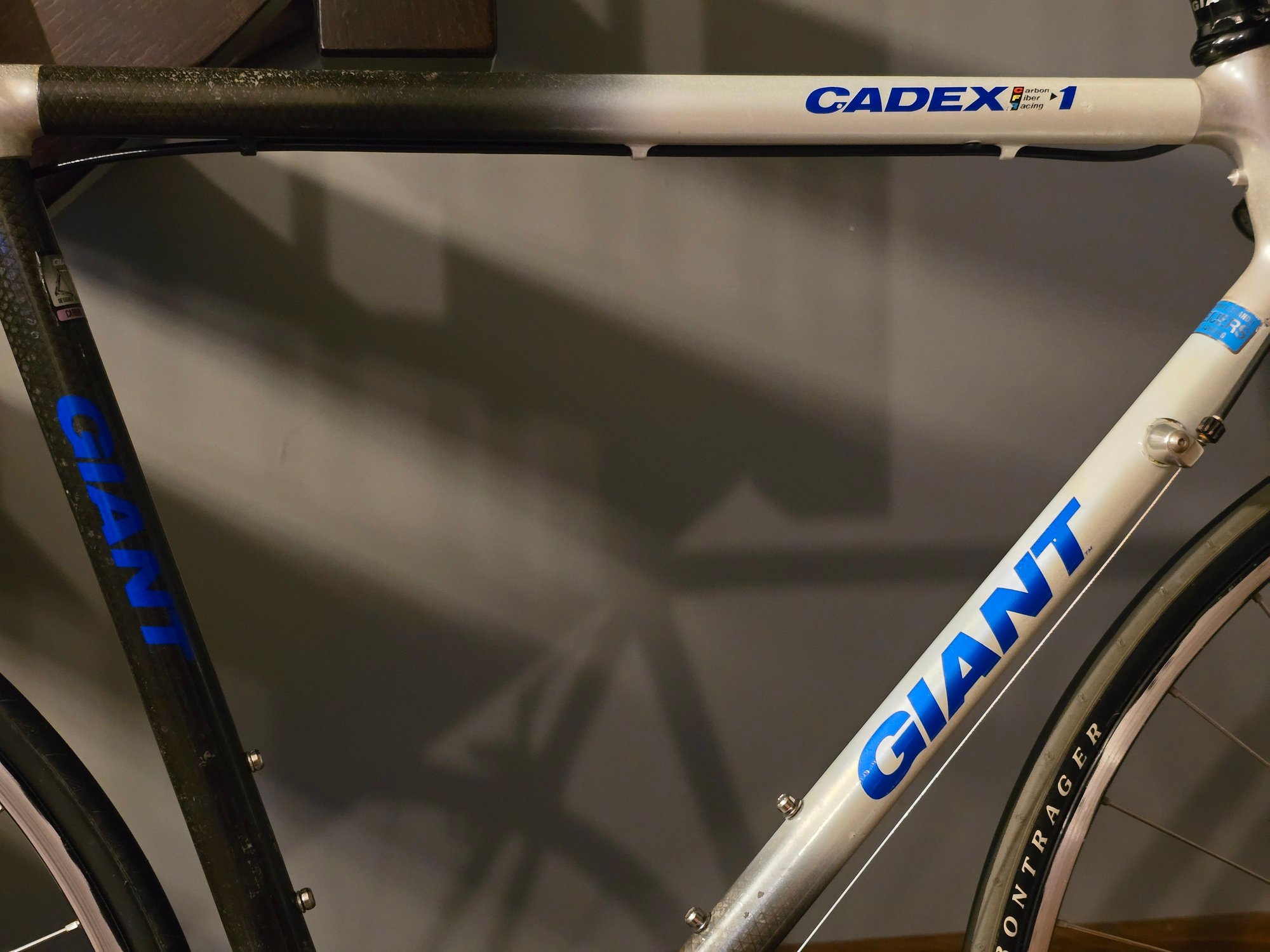 GIANT CADEX CFR-1 フレーム　カーボン　アルミ 1993 Giant Cadex CFR-1 53cm 500EX crank/brakeset ITM Rigid