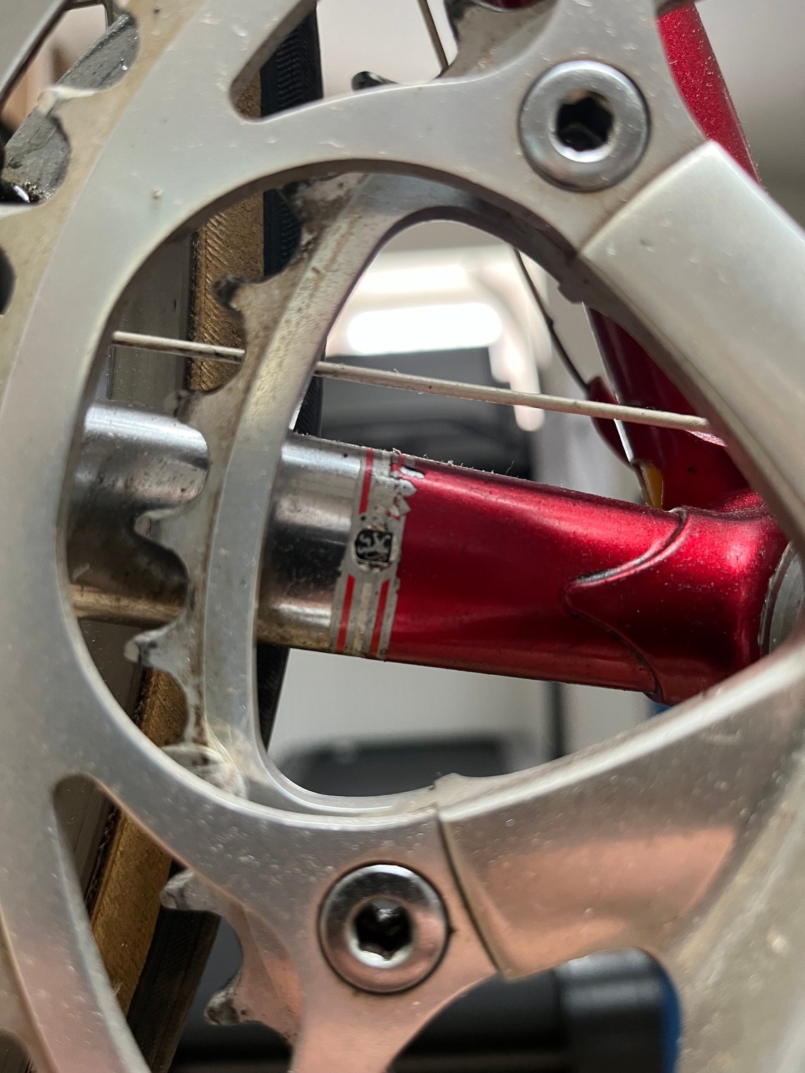 Little Lion/Griffin logo on the tape at the edge of the chrome