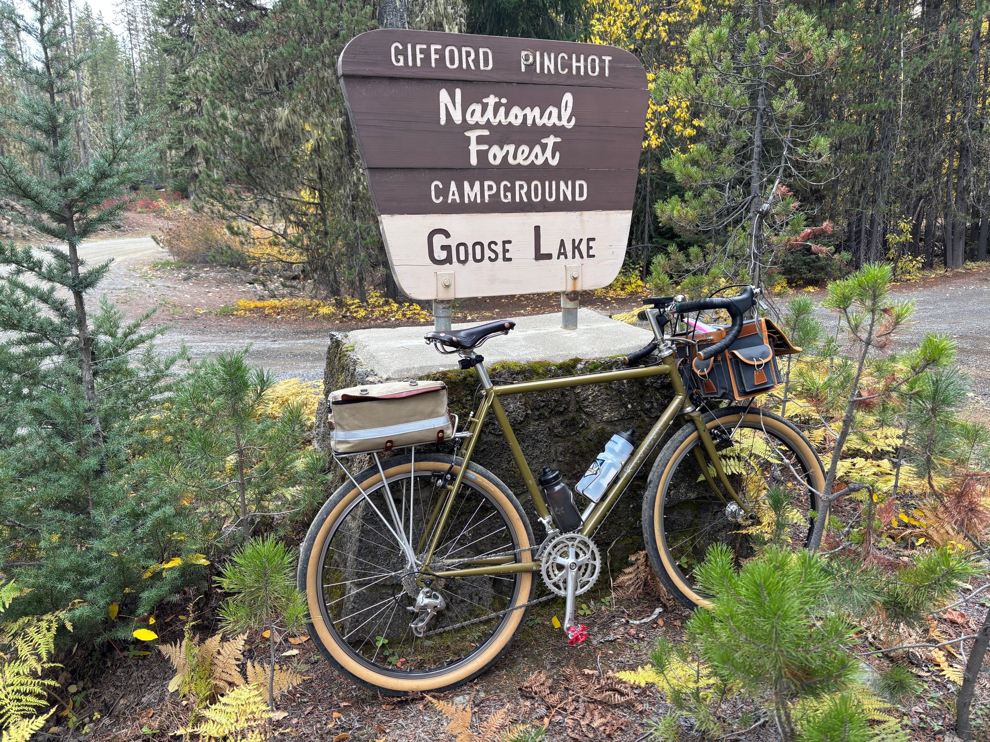 Before final gravel ascent at Goose Lake.
