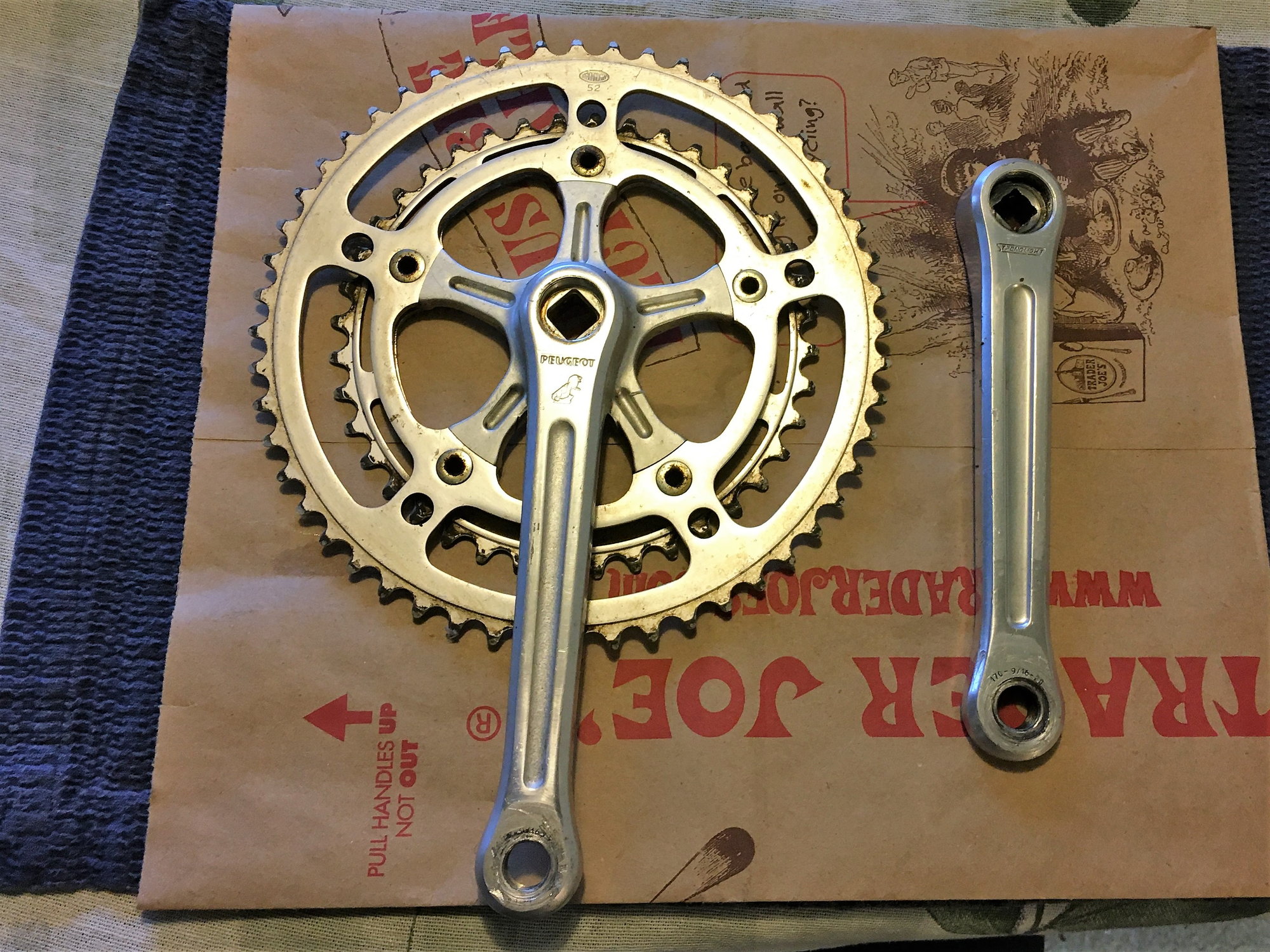 Vintage discount stronglight crankset