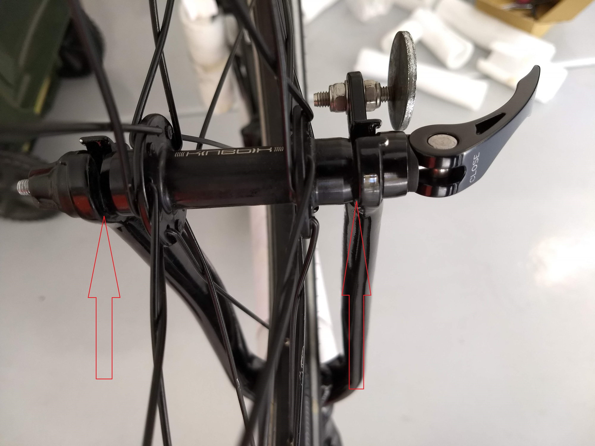quick release front bike wheel