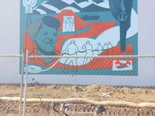 New mural in the port.