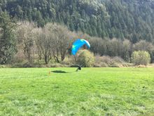 A perfect feathering maneuver … and … down 