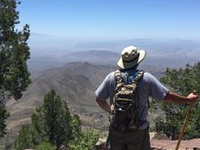 South Rim Big Bend NP at 8,000 feet very high for Texas lol. Not going to jump it would hurt. 80 degrees where I stand. 113 on the desert floor. 