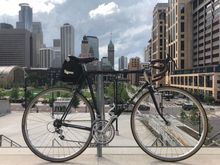 1983 Raleigh USA Super Course leaning Downtown.