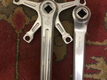 Correct, non-dated Campy crank (appropriate for pre-73)....