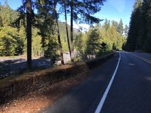 Some of the drainage to keep water off the road from winter’s streams