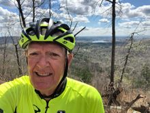 A selfie up top with the Lake in the background.