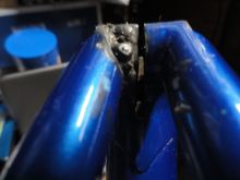 The weld needs to be ground down for a nice smooth finish but it is pretty solid and should not pose a problem going forward.