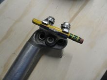 And it came with a bonus pencil that I can sharpen and use to mark the correct height for me on the post.