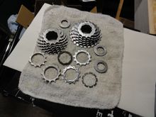 These have been laying on the bench top as well (two seven speed cog sets)