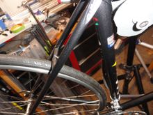 Rear brake bridge as it was this morning.