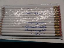A few years worth of writing implements.