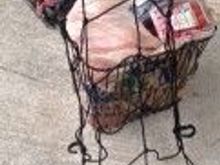 I found an eleastic net but some bungee cords could work as well.