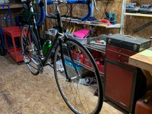 The small 10x20 shed, normally used to store lawn and garden, reenactment camping gear, and an often used wood shop.