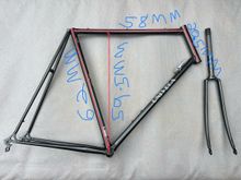 Seat tube top to middle of BB is 62 mm. 90 degrees down from middle of top tube to middle of BB is 59.5 mm. Middle of seat tube to middle of head tube is 58 mm. Head tube height is 20.5 mm