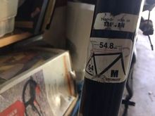 54.8 cm horizontal
55 cm seat post