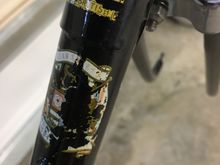 Fragile transfers sealed by lacquer coat.