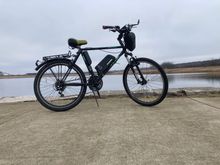 This is the first one I converted in 2015. Trek 800. Still around after ten years with original 36V battery. Motor has never had to come off the bike,