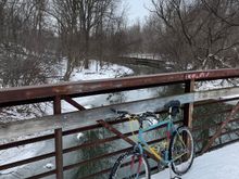 Repeat bridge but not on this bike. Near Stark. 