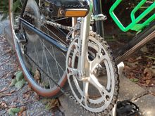 chain rubs slightly on the inside of the deraileur